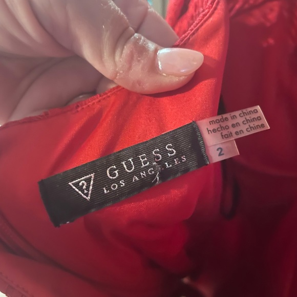 Designer Red Sexy Formal Guess Dress - Picture 5 of 5